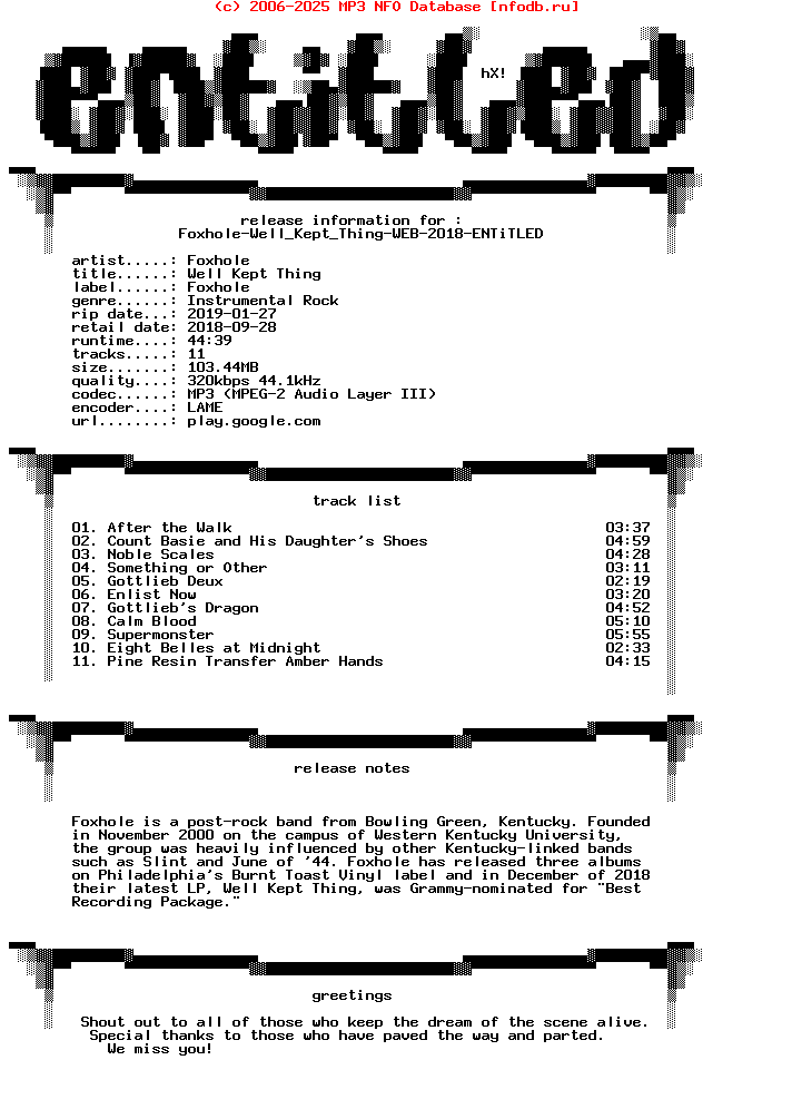 Foxhole-Well_Kept_Thing-WEB-2018