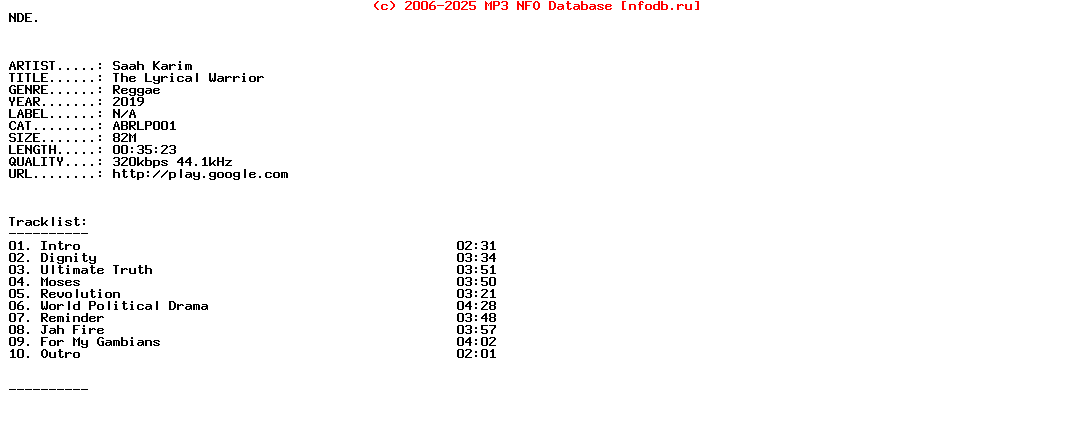 Saah_Karim-The_Lyrical_Warrior-(ABRLP001)-WEB-2019