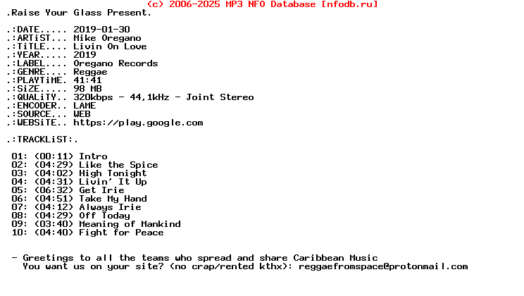 Mike_Oregano-Livin_On_Love-WEB-2019