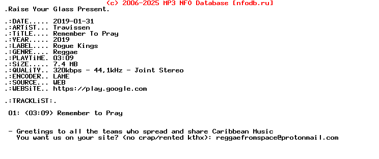 Travissen-Remember_To_Pray-Single-WEB-2019