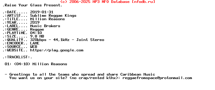 Sublime_Reggae_Kings-Million_Reasons-Single-WEB-2019