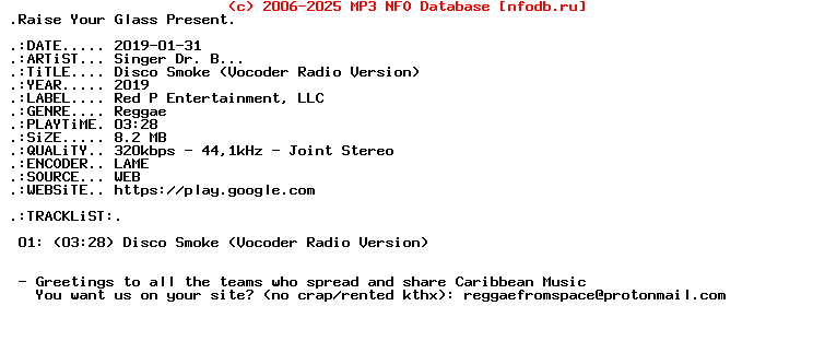 Singer_Dr_B-Disco_Smoke_(VOCODER_RADIO_VERSION)-Single-WEB-2019