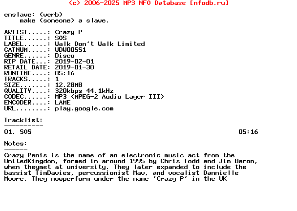 Crazy_P-Sos-(WDW005S1)-WEB-2019