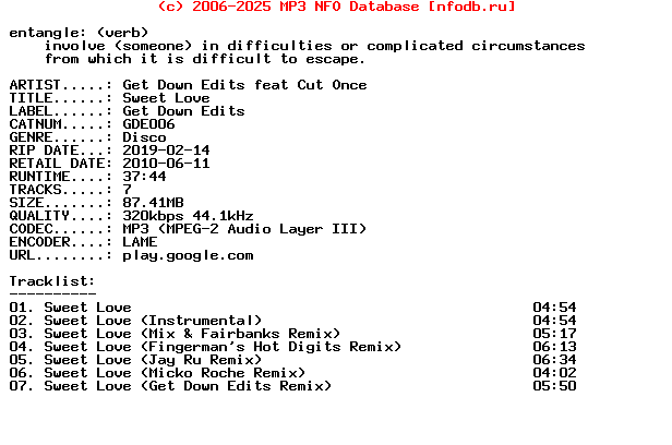 Get_Down_Edits_Feat_Cut_Once-Sweet_Love-(GDE006)-WEB-2010