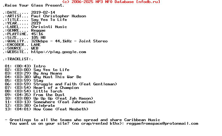 Paul_Christopher_Hudson-Say_Yes_To_Life-WEB-2019