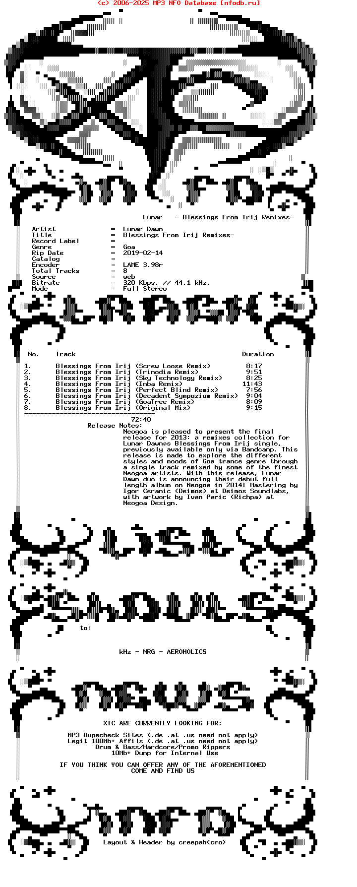 Lunar_Dawn-Blessings_From_Irij_Remixes-2013-XTC