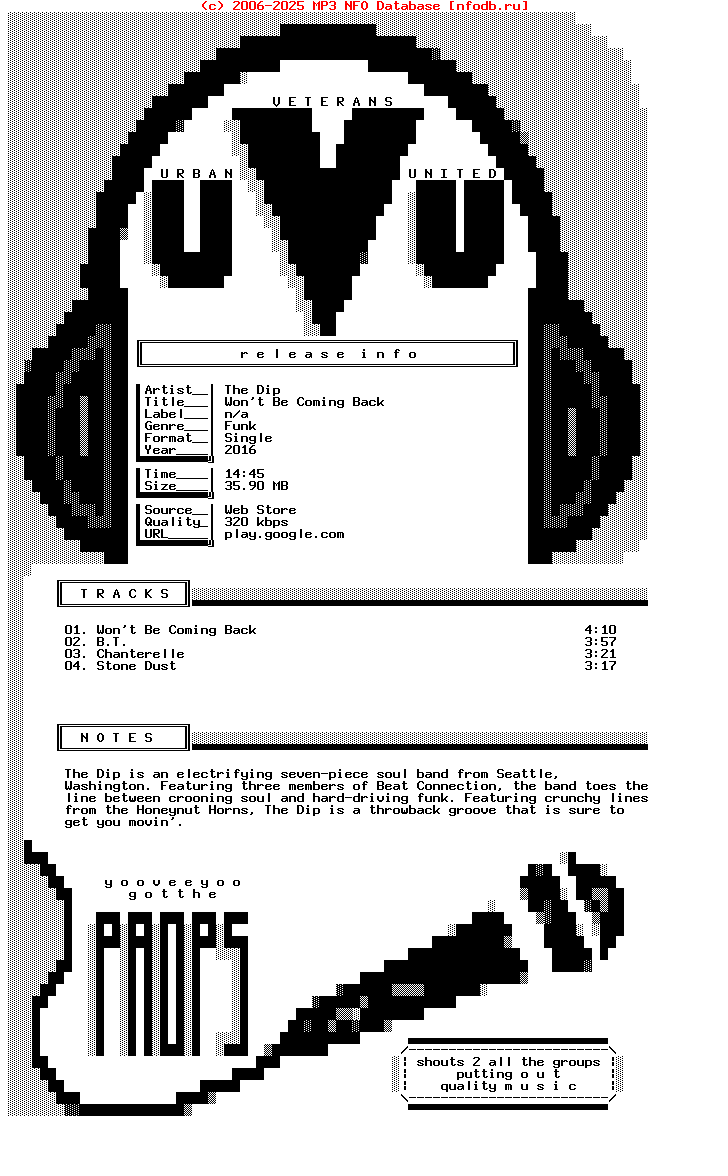 The_Dip-Wont_Be_Coming_Back-Single-WEB-2016-Uvu