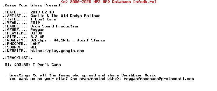 Gaelle_And_The_Old_Dodge_Fellows-I_Dont_Care-Single-WEB-2019