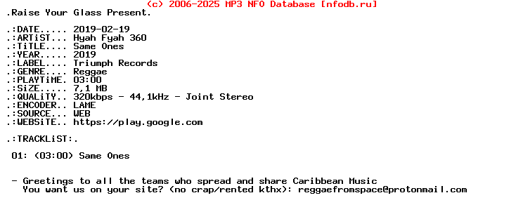 Hyah_Fyah_360-Same_Ones-Single-WEB-2019