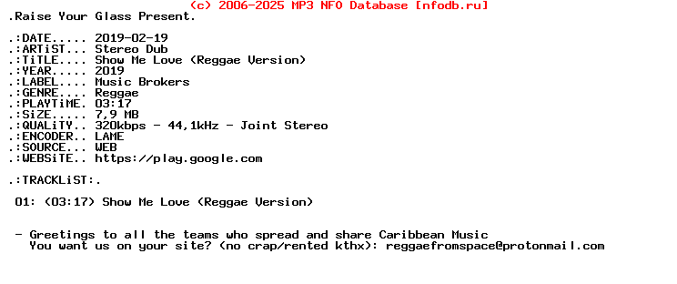 Stereo_Dub-Show_Me_Love_(REGGAE_VERSION)-Single-WEB-2019