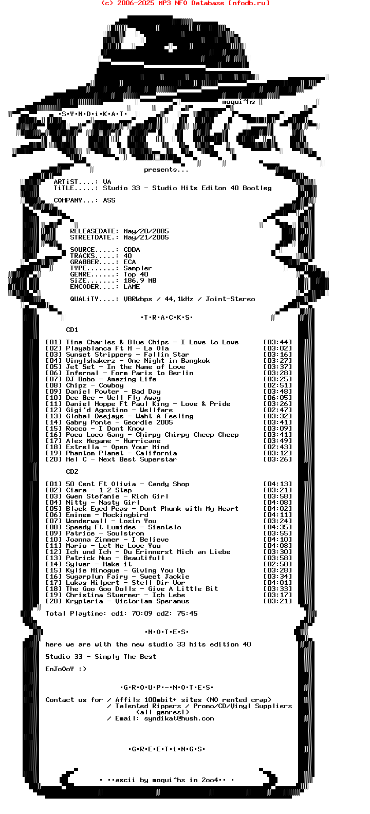 VA_-_Studio_33_-_Studio_Hits_Editon_40-2CD-Bootleg-2005-SYNDIKAT