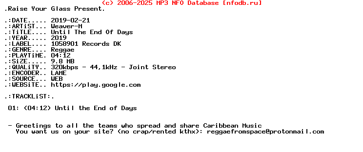 Weaver-M-Until_The_End_Of_Days-Single-WEB-2019