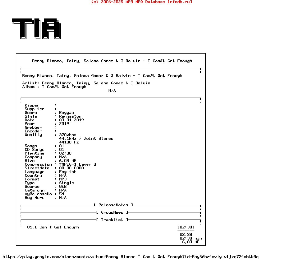Benny_Blanco_Tainy_Selena_Gomez_And_J_Balvin-I_Cant_Get_Enough-Single-WEB-2019-Tia