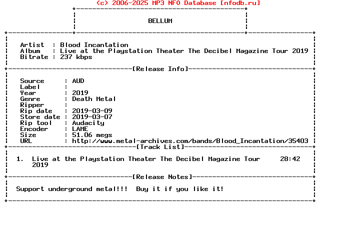 Blood_Incantation-Live_At_The_Playstation_Theater_The_Decibel_Magazine_Tour_2019-Bootleg-Aud-2019