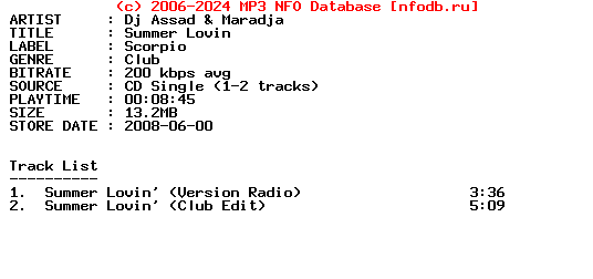 Dj_Assad_And_Maradja-Summer_Lovin-(CDS)-2008