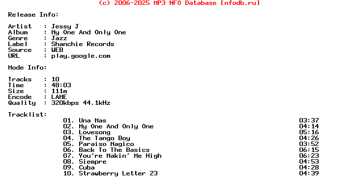 Jessy_J-My_One_And_Only_One-WEB-2015