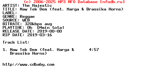 The_Majestic-Naw_Tek_Dem_(FEAT._MARGA_AND_BRASSIKA_HORNS)-WEB-2019