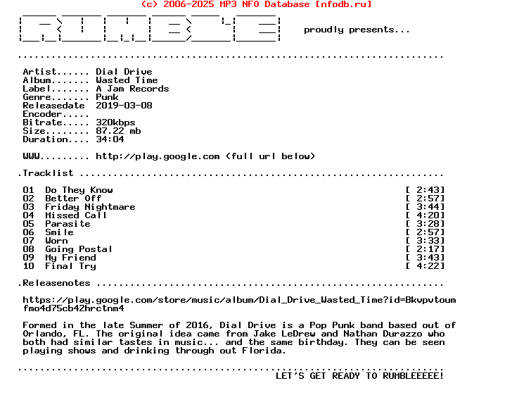 Dial_Drive-Wasted_Time-(WEB)-2019