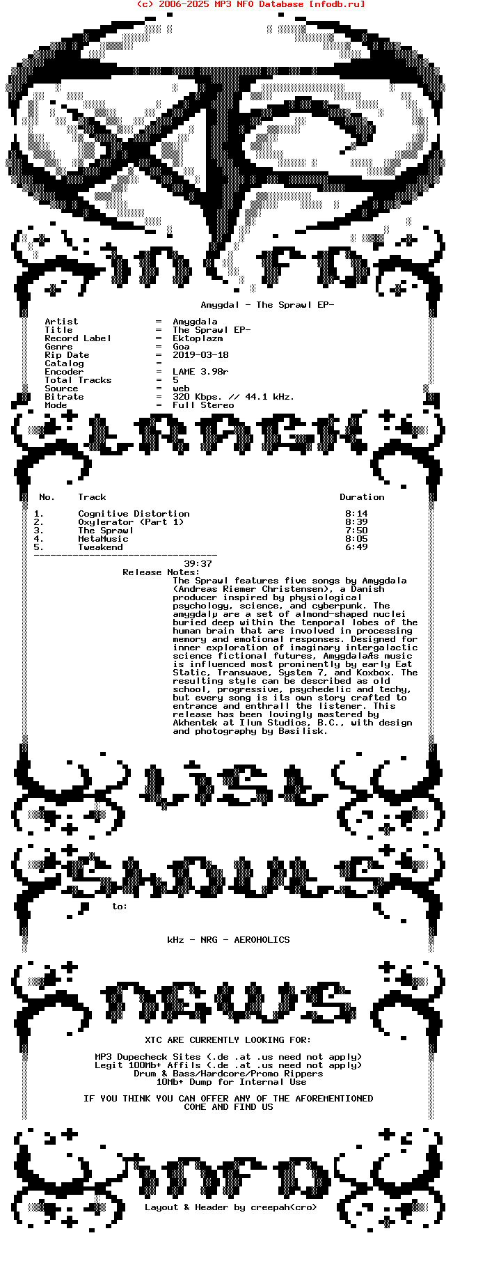 Amygdala-The_Sprawl_Ep-2009-XTC