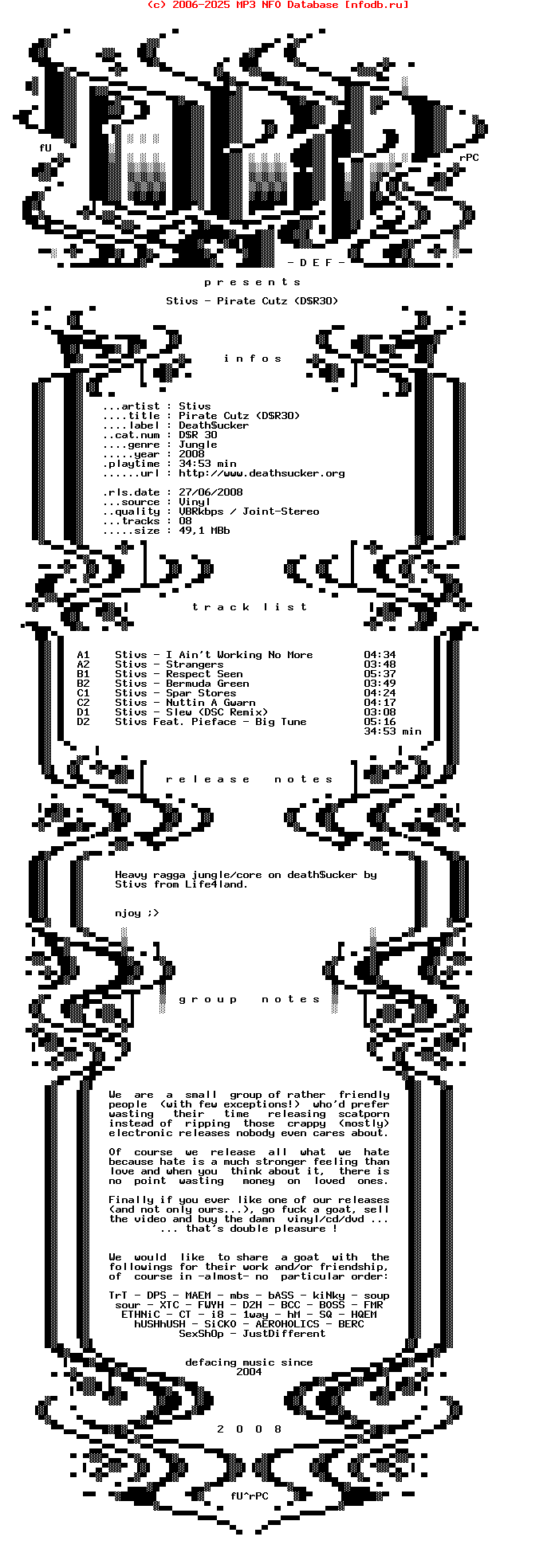 Stivs-Pirate_Cutz-(DSR30)-2Lp-2008-DEF
