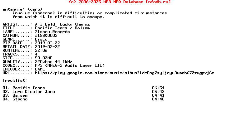 Ari_Bald__Lucky_Charmz-Pacific_Tears__Balsam-(ZISSOU002)-WEB-2019