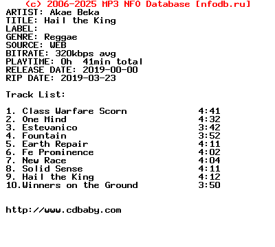 Akae_Beka-Hail_The_King-WEB-2019