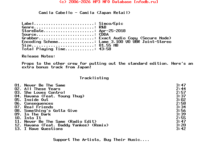 Camila_Cabello-Camila-(JAPAN_RETAIL)-2018