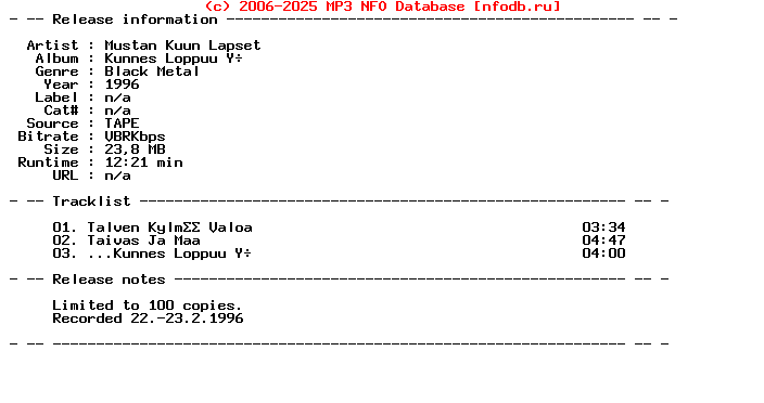 Mustan_Kuun_Lapset-Kunnes_Loppuu_Yo-Demo-Tape-FI-1996-Klv_Int