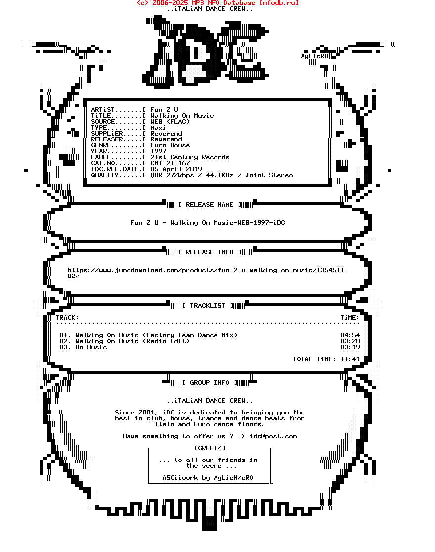 Fun_2_U_-_Walking_On_Music-WEB-1997-iDC