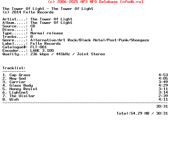 The_Tower_Of_Light-The_Tower_Of_Light-CD-2014