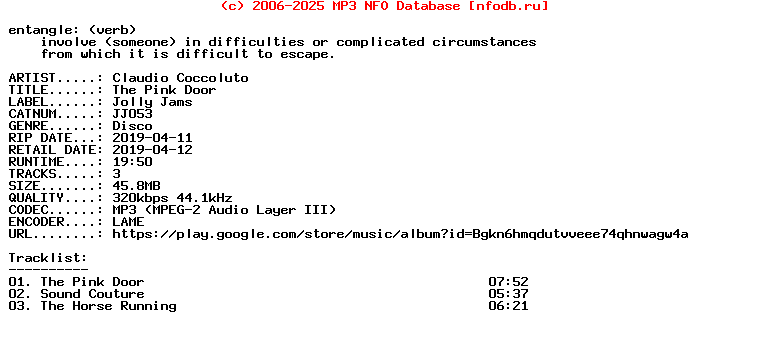Claudio_Coccoluto-The_Pink_Door-(JJ053)-EP-WEB-2019