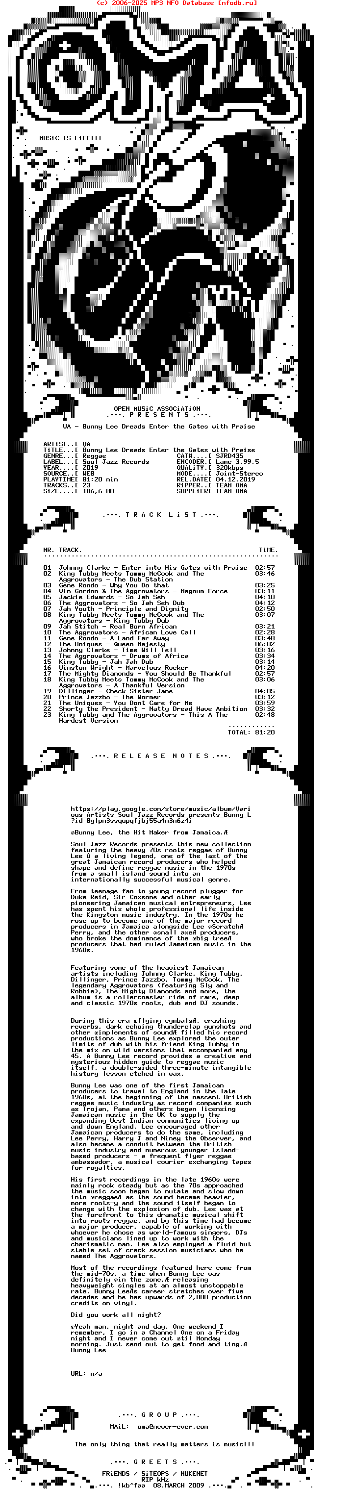 VA-Bunny_Lee_Dreads_Enter_The_Gates_With_Praise-(SJRD435)-WEB-2019-OMA