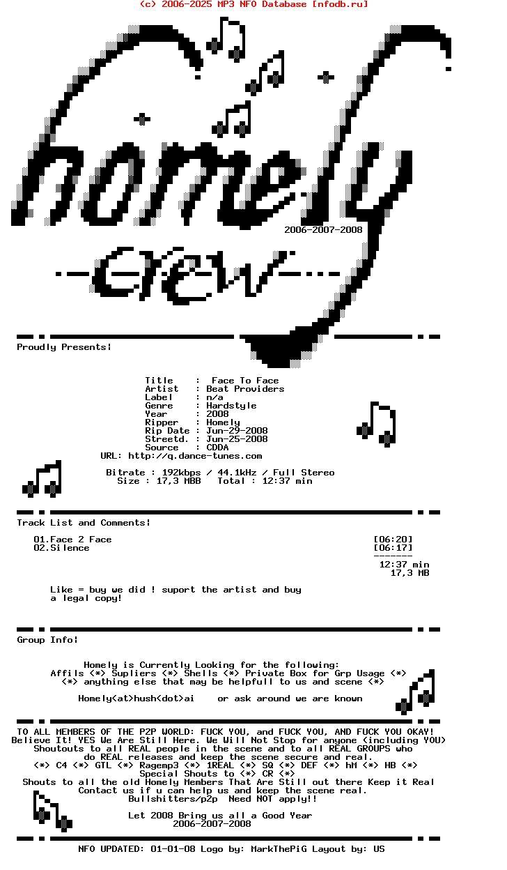 Beat_Providers-Face_To_Face-2008-WEB-Homely
