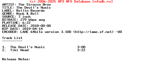 The_Sirocco_Bros-The_Devils_Music-VLS-2018