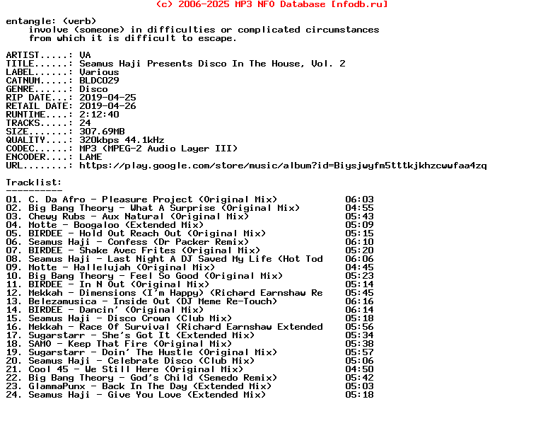 VA-Seamus_Haji_Presents_Disco_In_The_House_Vol_2-(BLDC029)-WEB-2019