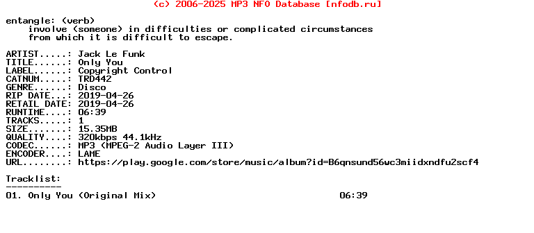 Jack_Le_Funk-Only_You-(TRD442)-Single-WEB-2019