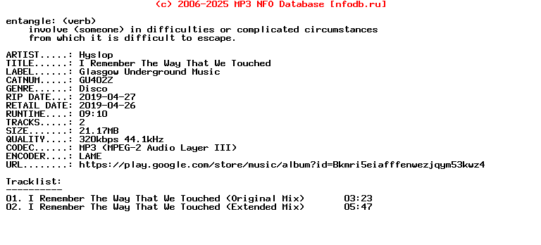 Hyslop-I_Remember_The_Way_That_We_Touched-(GU402Z)-WEB-2019