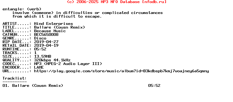 Mind_Enterprises-Ballare_(COUSN_REMIX)-(BEC5650008)-Single-WEB-2019
