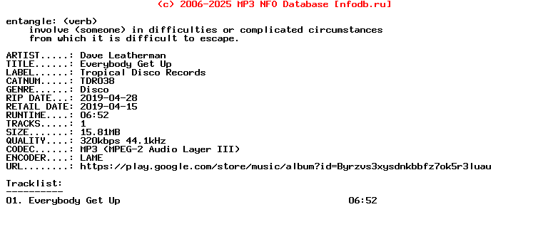 Dave_Leatherman-Everybody_Get_Up-(TDR038)-Single-WEB-2019