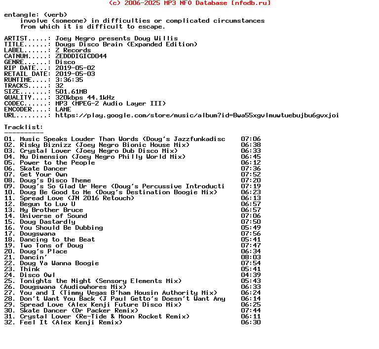 Joey_Negro_Presents_Doug_Willis-Dougs_Disco_Brain_(EXPANDED_EDITION)-(ZEDDDIGICD044)-WEB-2019