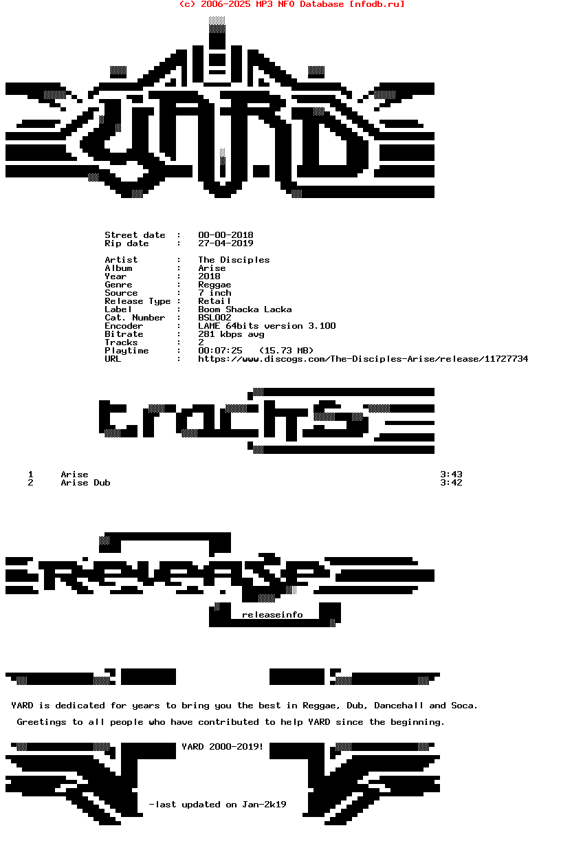 The_Disciples-Arise-(BSL002)-7Inch_Vinyl-2018-YARD