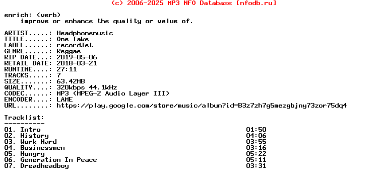 Headphonemusic-One_Take-EP-WEB-2018