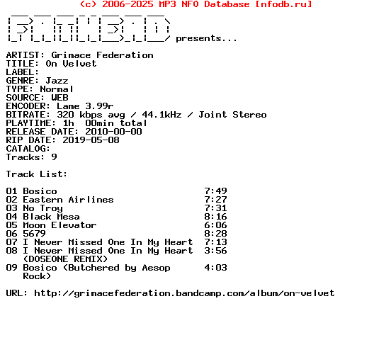 Grimace_Federation-On_Velvet-WEB-2010