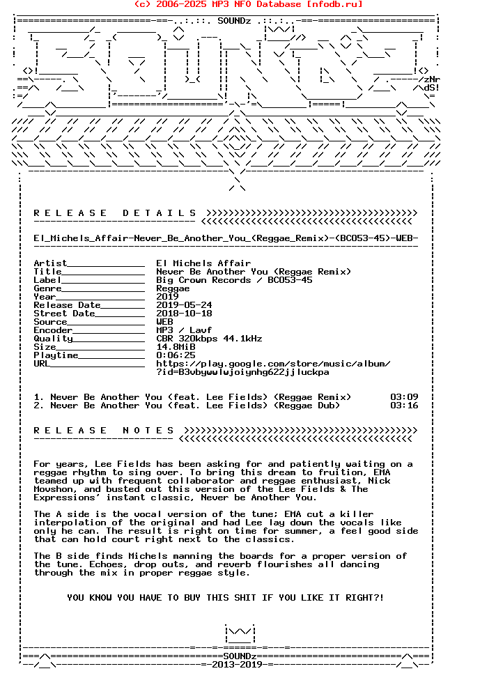 El_Michels_Affair-Never_Be_Another_You_(REGGAE_REMIX)-(BC053-45)-WEB-2018-Snz