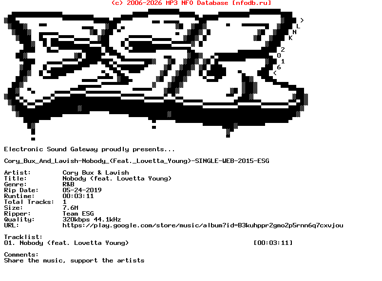Cory_Bux_And_Lavish-Nobody_(FEAT._LOVETTA_YOUNG)-Single-WEB-2015
