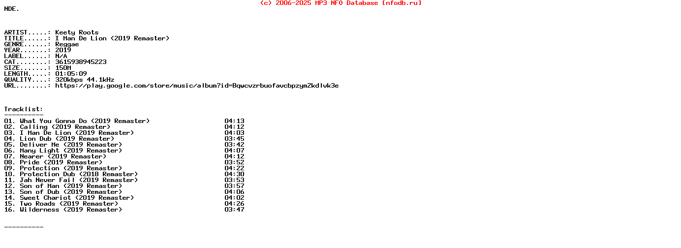 Keety_Roots-I_Man_De_Lion_(2019_REMASTER)-(3615938945223)-WEB-2019