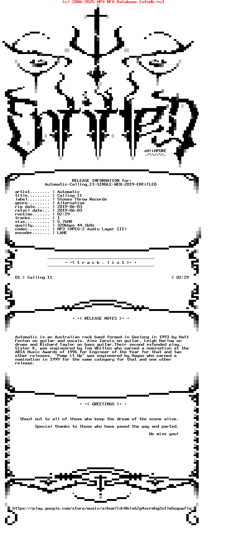 Automatic-Calling_It-Single-WEB-2019