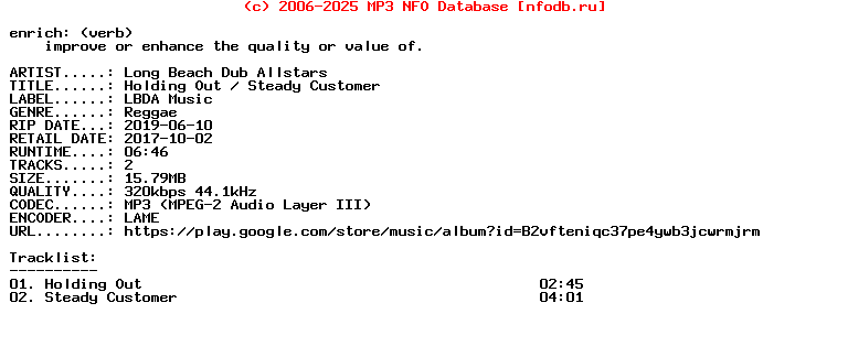 Long_Beach_Dub_Allstars-Holding_Out__Steady_Customer-Digital_45-WEB-2017