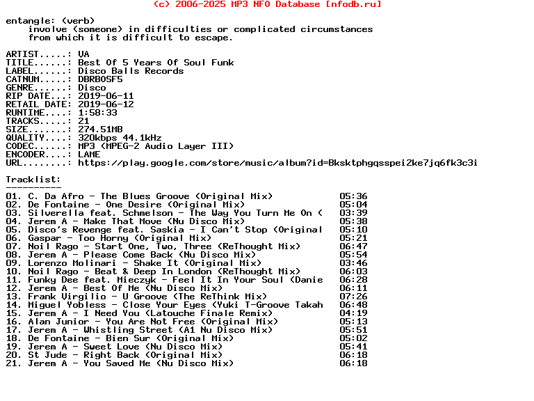 VA-Best_Of_5_Years_Of_Soul_Funk-(DBRBOSF5)-WEB-2019