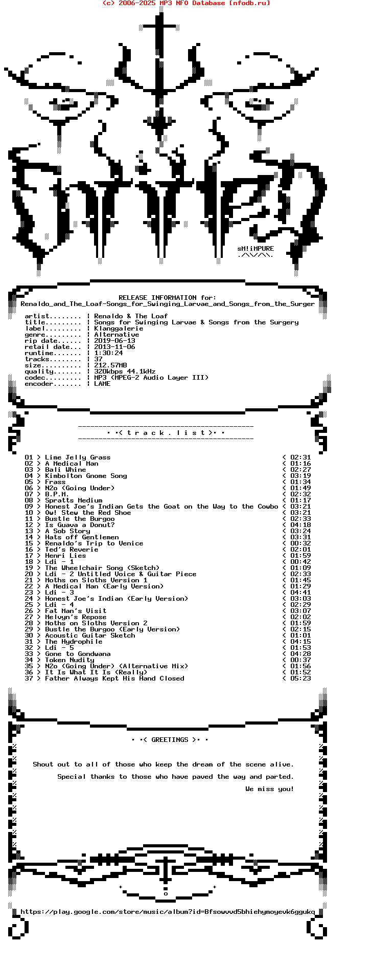Renaldo_And_The_Loaf-Songs_For_Swinging_Larvae_And_Songs_From_The_Surgery-WEB-2013